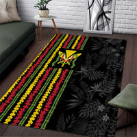 Hawaii Lei Kanaka Maoli Flag Area Rug Tropical Vibes