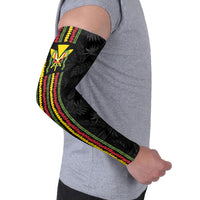 Hawaii Lei Kanaka Maoli Flag Arm Sleeves Tropical Vibes