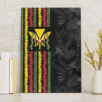 Hawaii Lei Kanaka Maoli Flag Canvas Wall Art Tropical Vibes