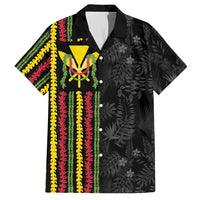 Hawaii Lei Kanaka Maoli Flag Hawaiian Shirt Tropical Vibes LT05 Black - Polynesian Pride