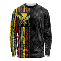 Hawaii Lei Kanaka Maoli Flag Long Sleeve Shirt Tropical Vibes