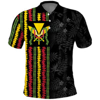 Hawaii Lei Kanaka Maoli Flag Polo Shirt Tropical Vibes
