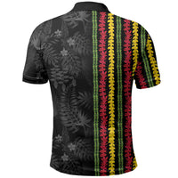 Hawaii Lei Kanaka Maoli Flag Polo Shirt Tropical Vibes LT05 - Polynesian Pride
