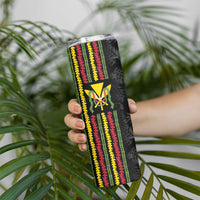 Hawaii Lei Kanaka Maoli Flag Skinny Tumbler Tropical Vibes
