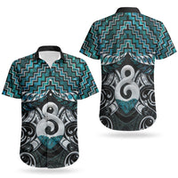 New Zealand Maori Couples Matching Summer Maxi Dress and Hawaiian Shirt Poutama Pikorua - Single Twist Paua Shell
