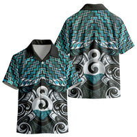 New Zealand Maori Kid Hawaiian Shirt Poutama Pikorua - Single Twist Paua Shell