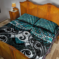 New Zealand Maori Quilt Bed Set Poutama Pikorua - Single Twist Paua Shell
