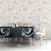 New Zealand Maori Tablecloth Poutama Pikorua - Single Twist Paua Shell