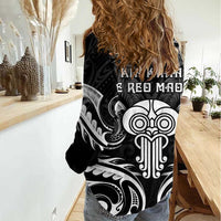 New Zealand Te Reo Maori Women Casual Shirt Korero Maori Ai Au LT05 - Polynesian Pride