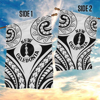 New Caledonia Day Garden Flag Polynesian Curves White Color LT05 - Polynesian Pride