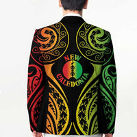 New Caledonia Day Blazer Polynesian Curves Reggae Color - Polynesian Pride