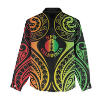 New Caledonia Day Women Casual Shirt Polynesian Curves Reggae Color - Polynesian Pride