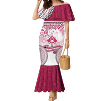 Adi Cakobau School Mermaid Dress 75th Anniversary LT05 Women Pink - Polynesian Pride