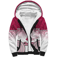 Adi Cakobau School Sherpa Hoodie 75th Anniversary LT05 Unisex Pink - Polynesian Pride