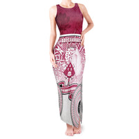 Adi Cakobau School Tank Maxi Dress 75th Anniversary LT05 Women Pink - Polynesian Pride