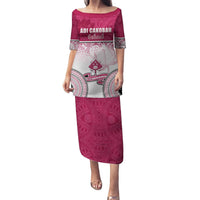 Personalized Adi Cakobau School Puletasi With Fijian Tapa Pattern LT05 Long Dress Pink - Polynesian Pride