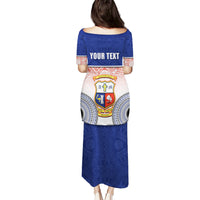 Personalized Marist Brothers High School Puletasi With Fijian Tapa Pattern LT05 - Polynesian Pride