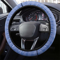 Hawaii Violet Palaka Steering Wheel Cover With Tapa Pattern Tropical Flowers - Polynesian Pride