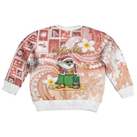 Hawaii Mele Kalikimaka Kid Ugly Christmas Sweater Hula Santa Retro Style Red LT05 - Polynesian Pride
