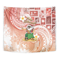 Hawaii Mele Kalikimaka Tapestry Hula Santa Retro Style Red LT05 - Polynesian Pride