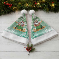 Hawaii Mele Kalikimaka Christmas Santa Hat Hula Santa Retro Style Green LT05 - Polynesian Pride