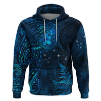 New Zealand Matariki Zip Hoodie Maori New Year LT05 Pullover Hoodie Blue - Polynesian Pride