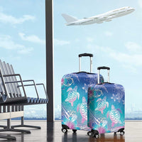 Polynesia Sea Turtle Couple Luggage Cover Love Is Life