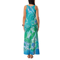 Polynesia Sea Turtle Couple Family Matching Tank Maxi Dress and Hawaiian Shirt I Am Turtley In Love With You LT05 - Polynesian Pride