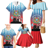 Personalised Free West Papua Family Matching Mermaid Dress and Hawaiian Shirt One People One Soul Unique Style LT05 - Polynesian Pride
