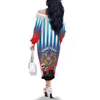 Personalised Free West Papua Family Matching Off The Shoulder Long Sleeve Dress and Hawaiian Shirt One People One Soul Unique Style LT05 - Polynesian Pride