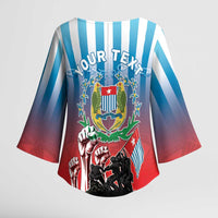 Personalised Free West Papua Kimono Sleeve Blouse One People One Soul Unique Style - Polynesian Pride