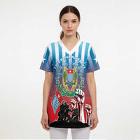 Personalised Free West Papua Scrub Top One People One Soul Unique Style - Polynesian Pride