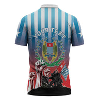 Personalised Free West Papua Zipper Polo Shirt One People One Soul Unique Style - Polynesian Pride