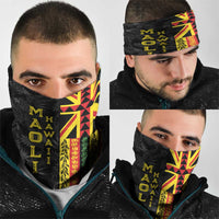 Hawaii Maoli Spirit Neck Gaiter Kakau Pattern With Flower Lei - Polynesian Pride