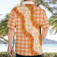 Orange Hawaii Palaka Hawaiian Shirt Hawaiian Ilima Lei