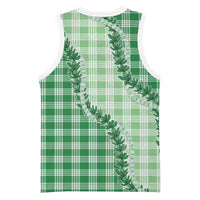Green Hawaii Palaka Basketball Jersey Hawaiian Pikake Lei