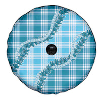 Blue Hawaii Palaka Spare Tire Cover Hawaiian Pikake Lei