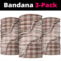Beige Hawaii Palaka Neck Gaiter Hawaiian Pikake Lei