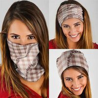 Beige Hawaii Palaka Neck Gaiter Hawaiian Pikake Lei