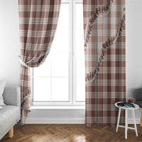 Beige Hawaii Palaka Window Curtain Hawaiian Pikake Lei