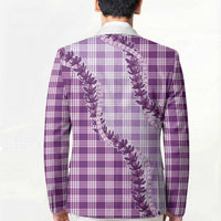 Violet Hawaii Palaka Blazer Hawaiian Pikake Lei