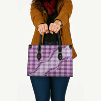 Violet Hawaii Palaka Leather Bag Hawaiian Pikake Lei