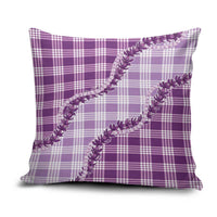 Violet Hawaii Palaka Pillow Cover Hawaiian Pikake Lei