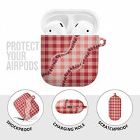 Red Hawaii Palaka AirPods Case Hawaiian Pikake Lei
