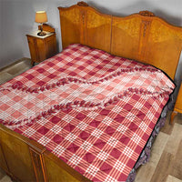 Red Hawaii Palaka Quilt Hawaiian Pikake Lei