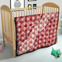 Red Hawaii Palaka Quilt Hawaiian Pikake Lei