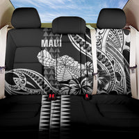 Hawaii Maui Upena Kiloi Back Car Seat Cover Kakau Tribal Pattern Black Version LT05 One Size Black - Polynesian Pride