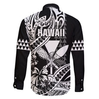 Hawaii Maui Upena Kiloi Family Matching Short Sleeve Bodycon Dress and Hawaiian Shirt Kakau Tribal Pattern Black Version LT05 - Polynesian Pride