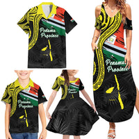 Personalised Vanuatu Penama Day Family Matching Summer Maxi Dress and Hawaiian Shirt Grunge Flag Style LT05 - Polynesian Pride