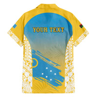 Personalised Vanuatu Sanma Day Family Matching Off Shoulder Short Dress and Hawaiian Shirt Special Style - Polynesian Pride